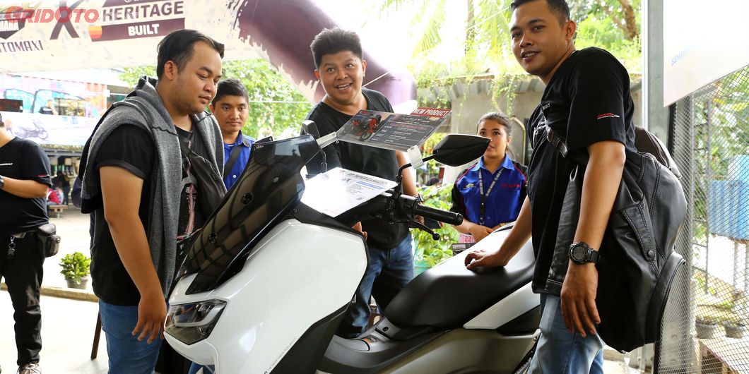 Hadir pula Yamaha New NMax 155 yang menjadi daya tarik