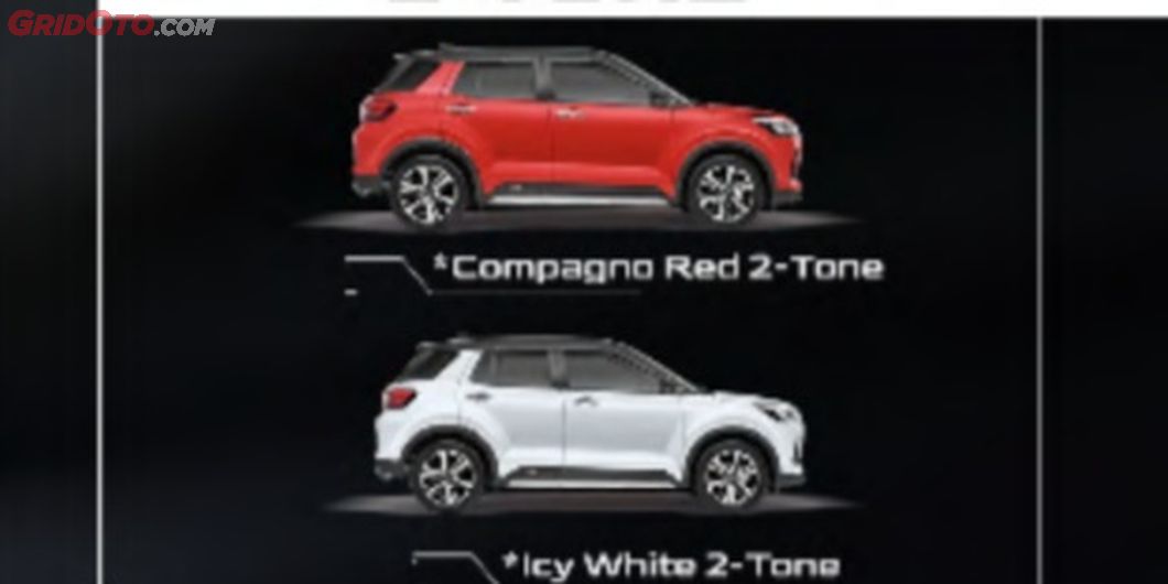 Pilihan warna two tone Daihatsu Rocky