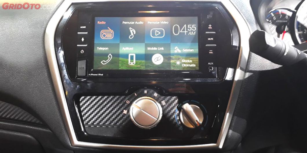 Head unit Datsun Cross dilengkapi beragam fitur