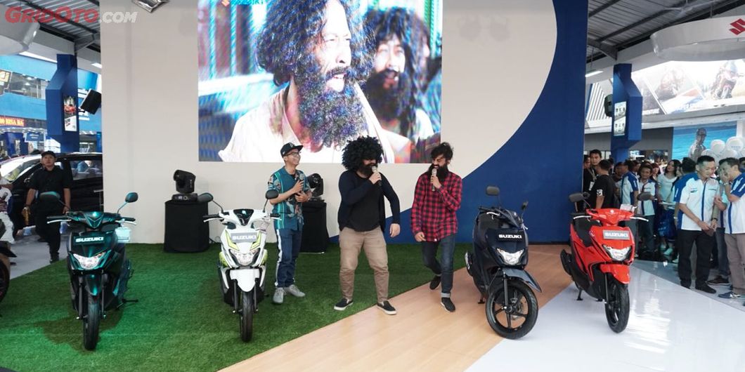 Para Pemeran Iklan Video, Turut Hadir Dalam Launching Suzuki Nex II di Arena Pekan Raya Jakarta.