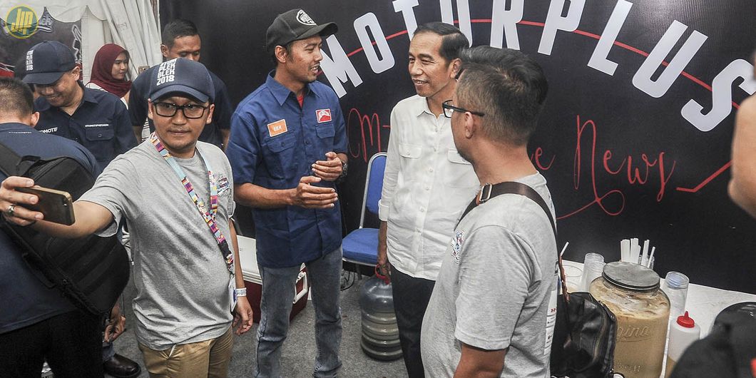 Presiden Jokowi Otobursa 2018 - Photo : Rizky Avryandi - Otomotif