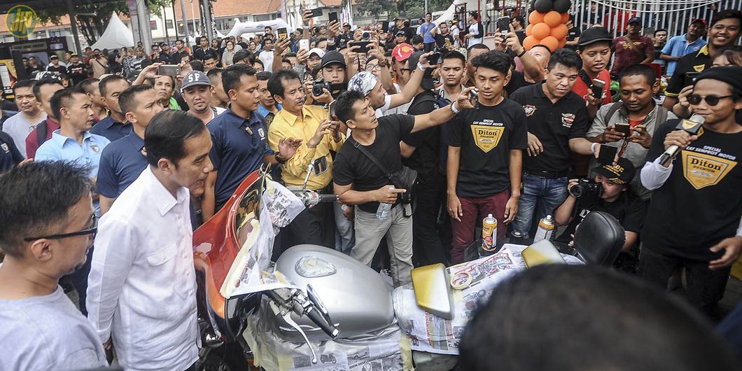 Presiden Jokowi Otobursa 2018 - Photo : Rizky Avryandi - Otomotif