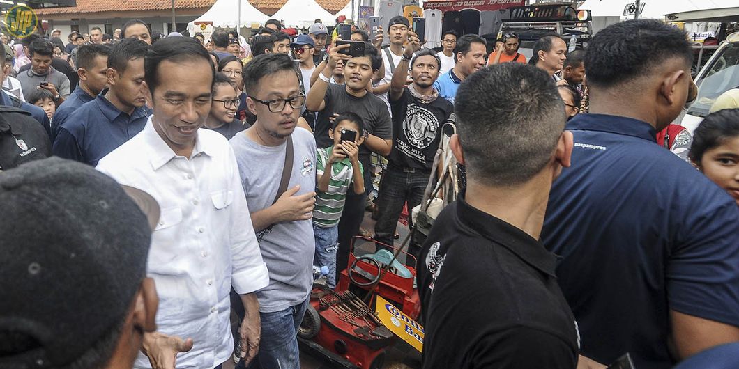 Presiden Jokowi Otobursa 2018 - Photo : Rizky Avryandi - Otomotif