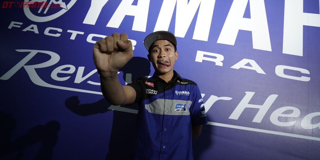 Galang Hendra Pratama pada acara Yamaha Motorsports Media Conference 2019