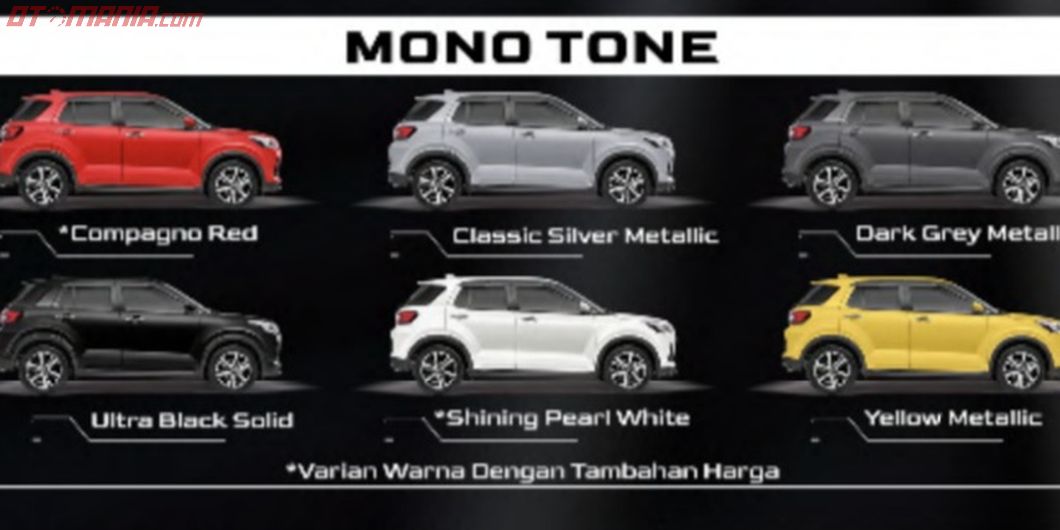 Pilihan warna Daihatsu Rocky