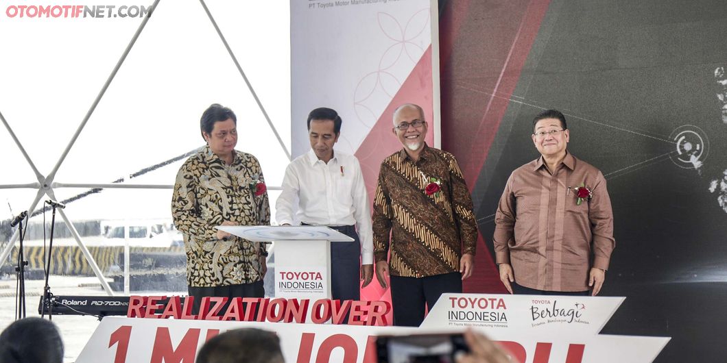 Presiden Joko Widodo, Seremoni Ekspor Sejuta Unit Toyota Indonesia - Photo: RR Inne Aveline