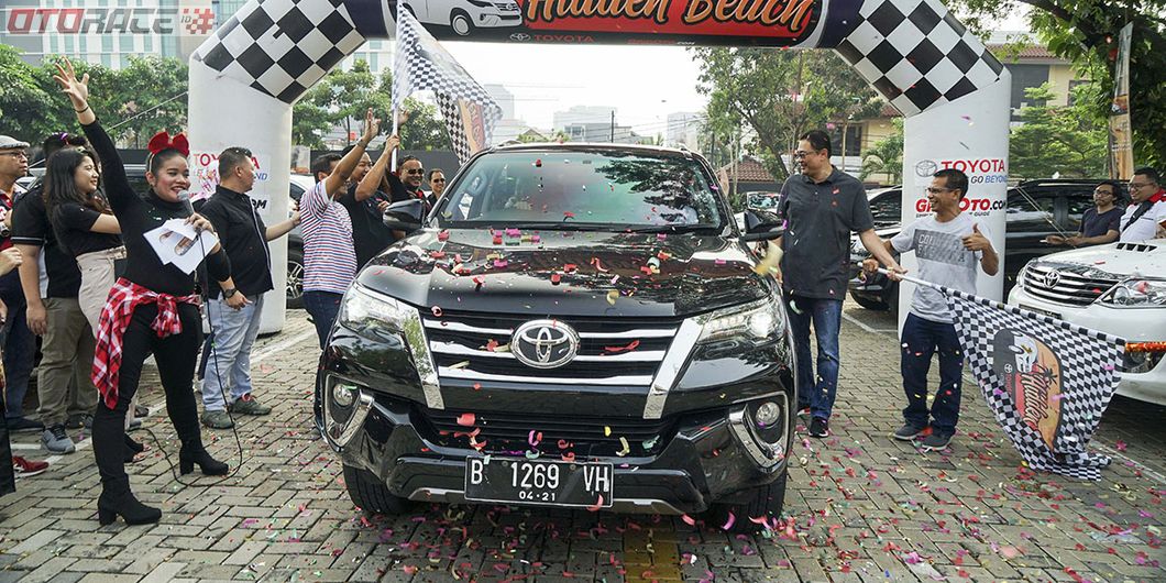 Pelepasan Tim Toyota Fortuner Hidden Beach