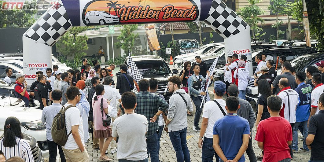 Pelepasan Tim Toyota Fortuner Hidden Beach