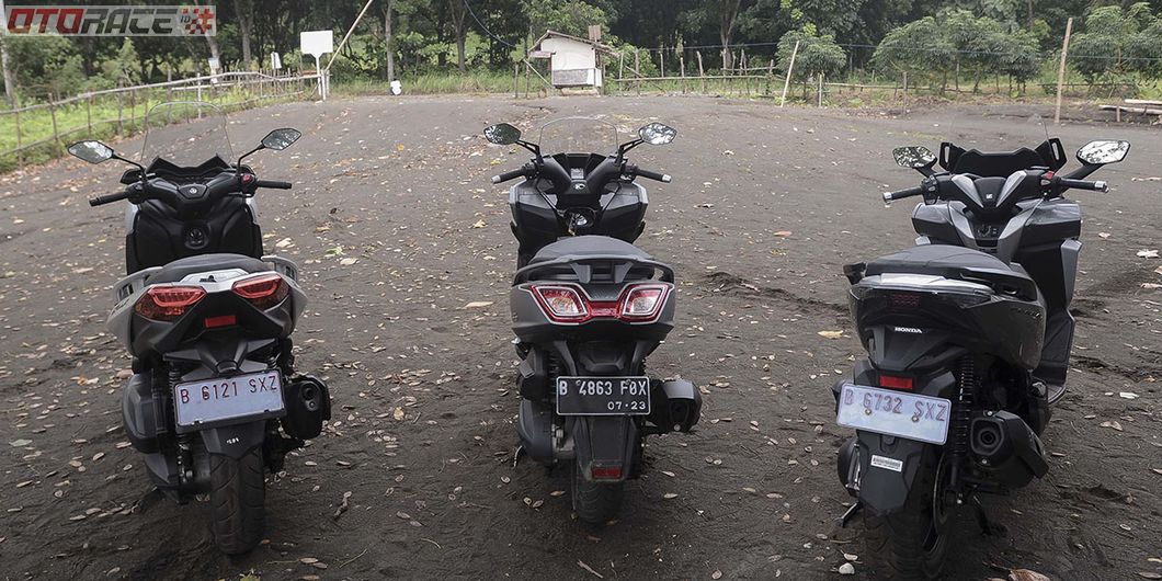 Komparasi Yamaha XMAX 250 VS Honda Forza 250 VS  Kymco Downtown 250i ke Ciletuh, Sukabumi, Jawa Bara