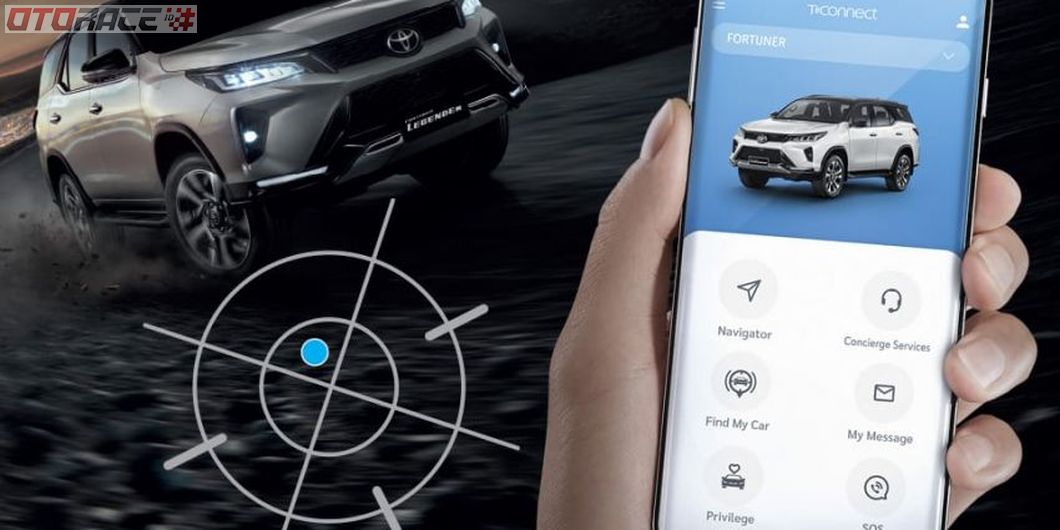 Toyota New Fortuner Legender dapat terhubung dengan aplikasi dari smartphone