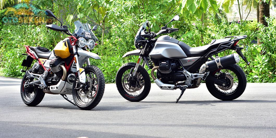 Moto Guzzi V85TT hadir dalam 2 varian warna, yakni two tone dan single tone.