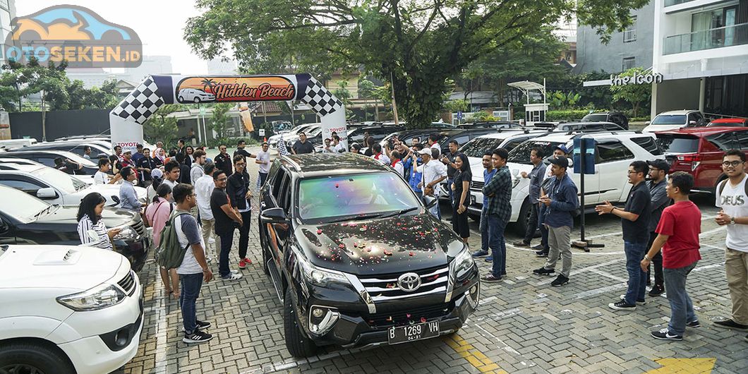 Pelepasan Tim Toyota Fortuner Hidden Beach