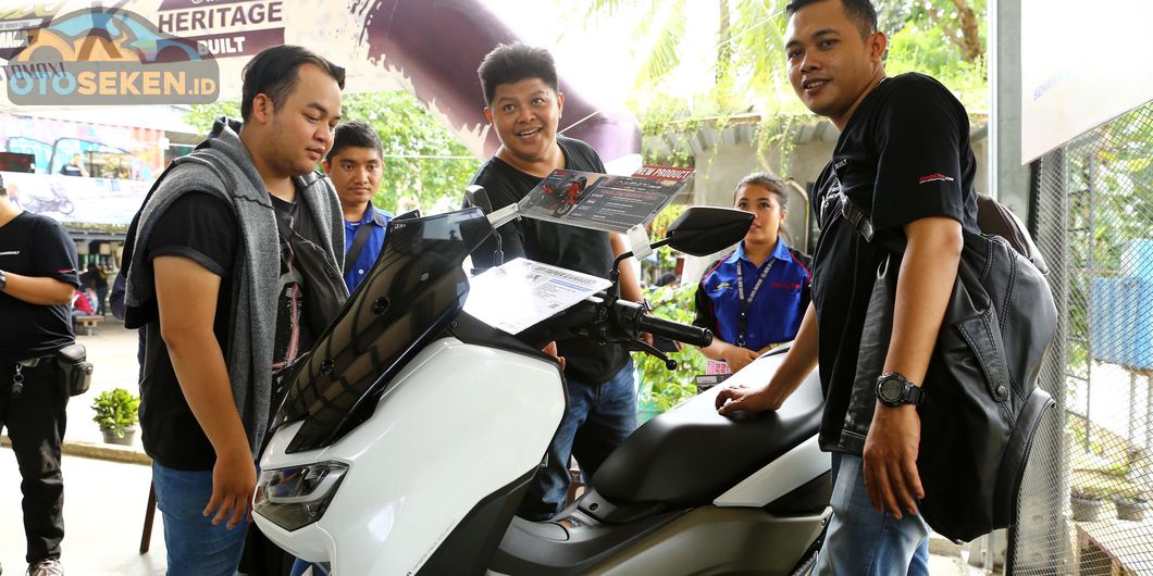 Hadir pula Yamaha New NMax 155 yang menjadi daya tarik