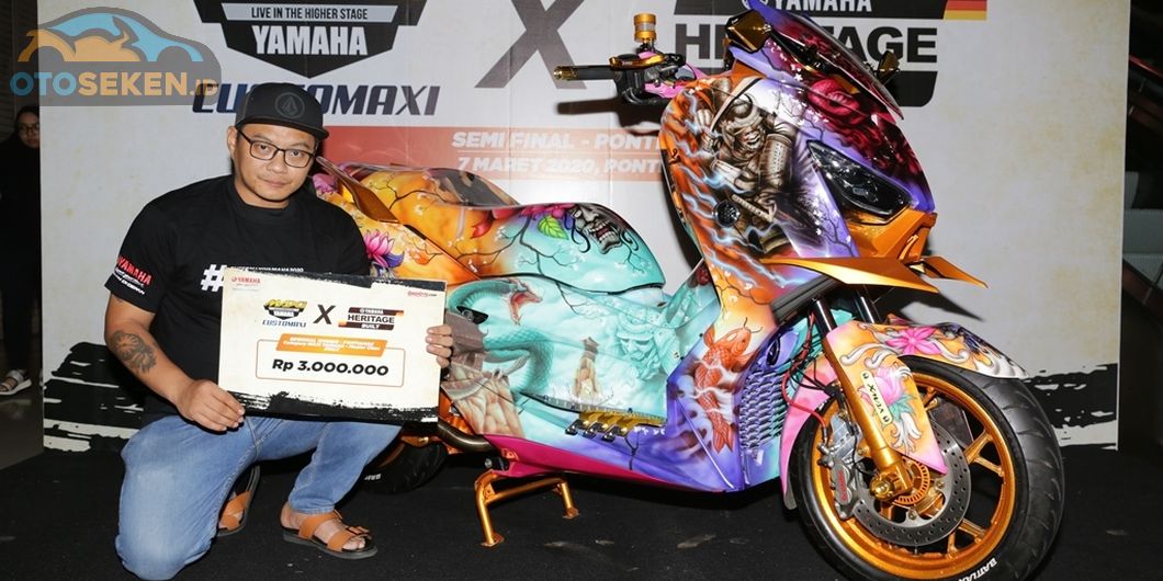 Pemenang kelas master Yamaha XMax