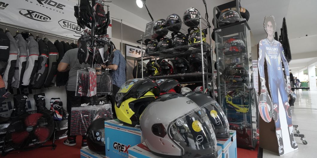 Ada juga produk apparel di IIMS Moto Bike Expo 2019