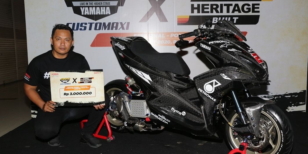 Pemenang kelas master Yamaha Aerox