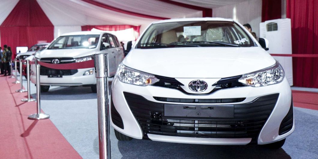 Yaris Sedan, Seremoni Ekspor Sejuta Unit Toyota Indonesia - Photo: RR Inne Aveline