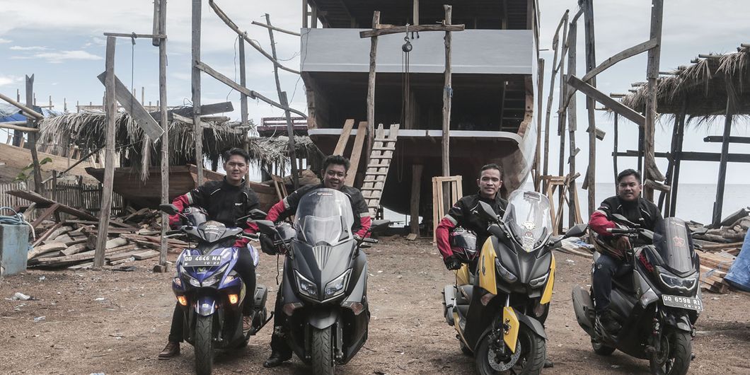 Perjalanan MAXI YAMAHA Tour de Indonesia, rute Makassar - Tanjung Bira. Photo : M Adam Samudra