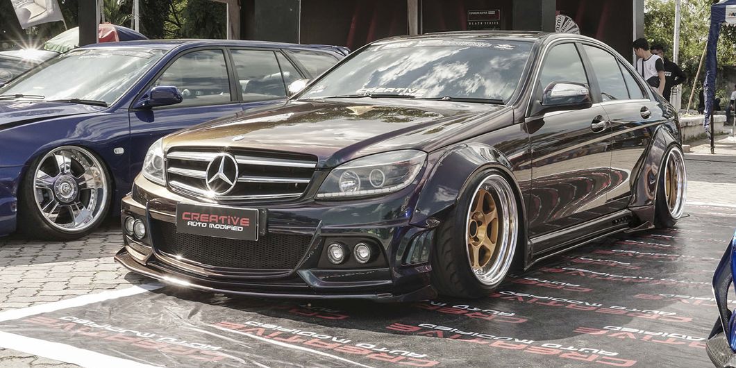 Mercy Wide Body, peserta MBtech Auto Combat seri 2 Pekanbaru 2018. Photo : Agus Salim