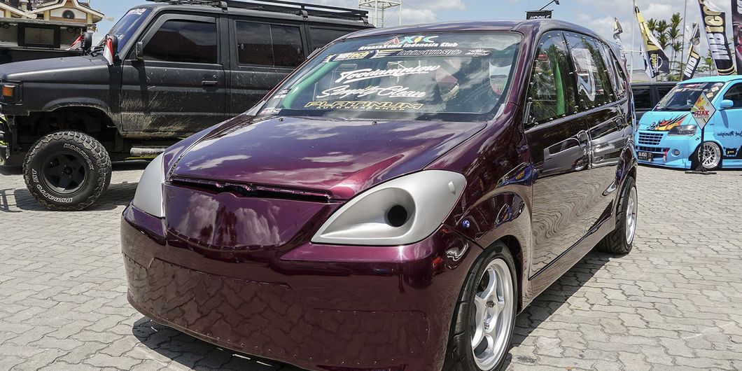 Xenia Drag, peserta MBtech Auto Combat seri 2 Pekanbaru 2018. Photo : Agus Salim