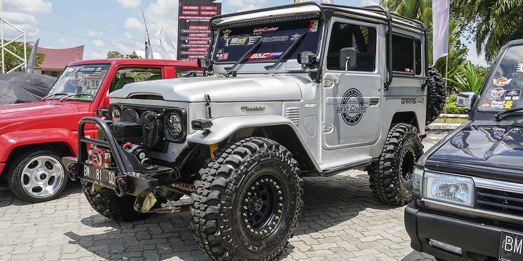 Hardtop Alias FJ40, peserta MBtech Auto Combat seri 2 Pekanbaru 2018. Photo : Agus Salim