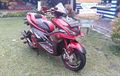 Yamaha AEROX 155 Berlapis Karbon Merah, Jadi Juara Banjarmasin