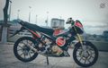 Suzuki Satria F150 Racing Look Klasik, Merek Rokok Ikut Nempel