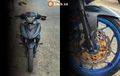 Sangar Luar Dalam, Yamaha MX King  Dikasih Pelek Keren Plus ABS
