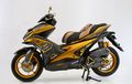 Jadi Lebih Elegan, Modifikasi Yamaha Aerox Bertema Black Gold