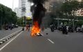 Honda BeAT Hangus Terbakar, Korban Perempuan Berhasil Diselamatkan