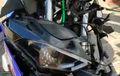 Kencang Saat Sunmori Serempetan, Tampang Dua Yamaha R25 Terkoyak