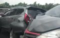 Detik-detik Tabrakan Beruntun di Tol Jakarta-Cikampek, Bodi 7 Mobil Keriting
