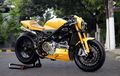 Tega! Motor Sekelas Ducati 848 Evo Dikorbankan Buat Jadi Cafe Racer