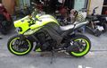 Kawasaki Z1000 Bertaring, Wajah Macan, Mulut Menganga Telan Lampu LED