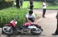 Pacar Pria Viral yang Rusak Honda Scoopy Minta Maaf, Netizen: Tinggalin Aja Mbak