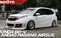 Video Modifikasi Honda BR-V Putih Pakai Body Kit Noblesse dan Airsus