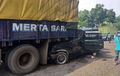 Isuzu Panther Menancap di Kolong Truk, Pilar Kabin Patah, Enam Tewas