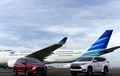 Logo Mitsubishi Nongol di Pesawat Garuda Indonesia Rute Jakarta-Nagoya