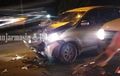 Toyota Avanza Ringsek 'V', Kena Imbas Senggolan Jupiter MX, GSX-R150 dan Satria F