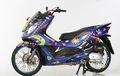 Membelot, Honda PCX CBU Dibikin Belang Bertema Valentino Rossi