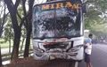 Tabrakan Maut Suzuki Satria F150 Beradu Muka Bus Mira, Sampai Mesin Lepas