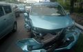Moncong Taksi Sampai Dower, Efek Hantam Suzuki Carry Pikap di Tol Cengkareng