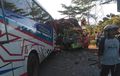 Adu Muka Bus Dengan Truk, Dua Korban Tewas, Enam Orang Luka-Luka
