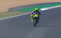 Tonton Rantai Motor Valentino Rossi Terlempar di FP1 MotoGP Prancis