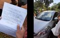 Batal Nyolong! Diam-diam Maling Kembalikan Suzuki Ertiga Curiannya dan Tinggalkan Sepucuk Surat