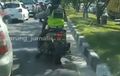 Yamaha NMAX Polisi Obok-obok Kemacetan, Kemudi Mobil Diambil, Kawal Ibu-ibu Mau Lahiran