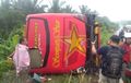 Bus Sempati Star Terbalik di Sumatera Utara, 3 Orang Meninggal Dunia