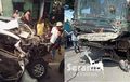 Daihatsu Xenia Nyaris Kebelah Dua, 4 Orang Tak Bernyawa, Lawan Bus Sempati Star