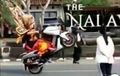 Cari Sensasi, Penari Reog Tiba-tiba Wheelie Pakai Yamaha NMAX di Depan Polisi