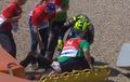 Valentino Rossi Crash Keras di MotoGP Belanda 2019, Hantam Pembalap Lain di Tikungan Ke-8